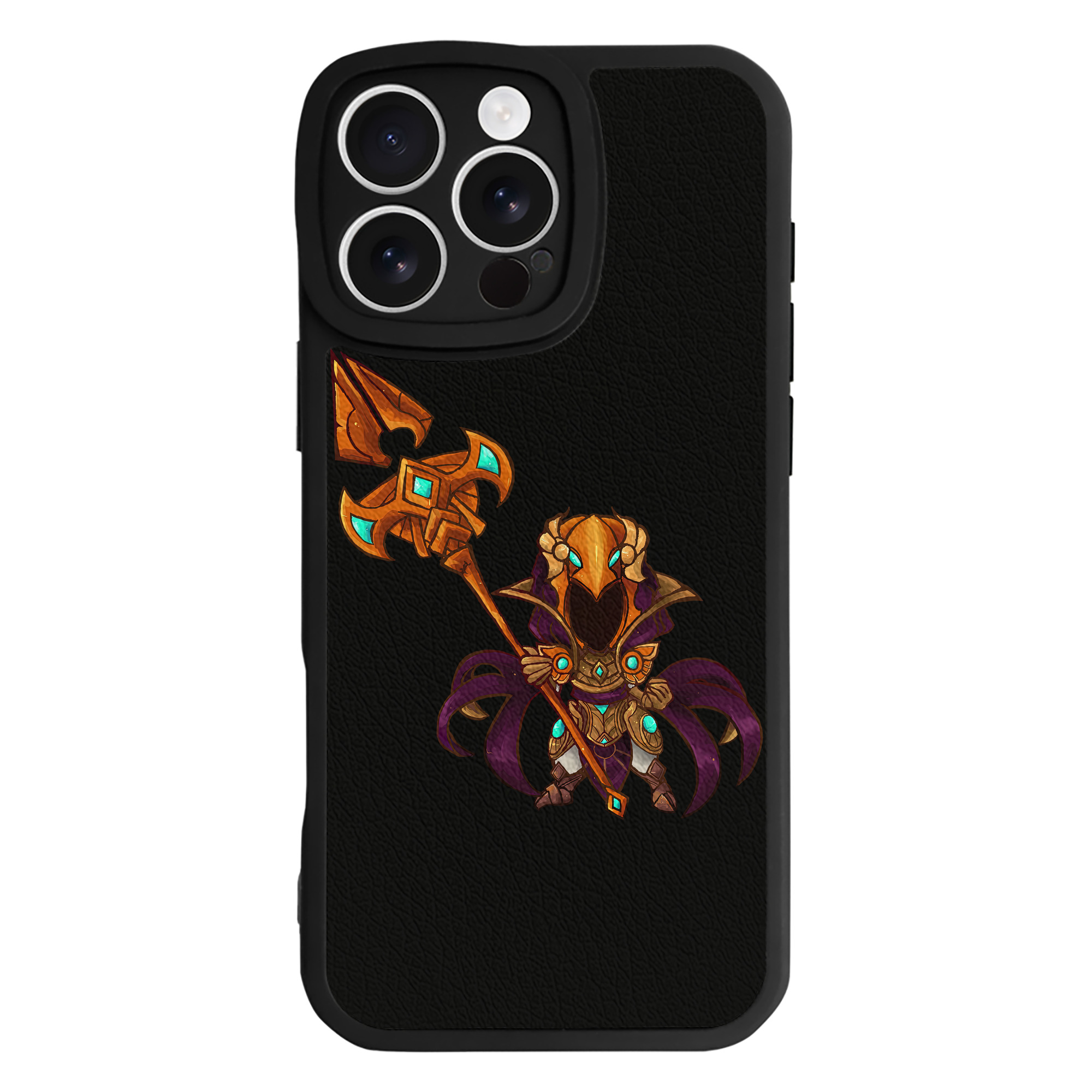リーグ・オブ・レジェンド League of Legends LOL 【iPhone 16シリーズ対応】シリコンスマホケース（レザー調） 材質：シリコン